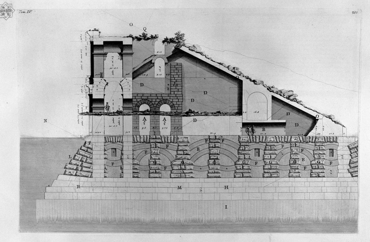 Theater des Marcellus von Giovanni-Battista Piranesi