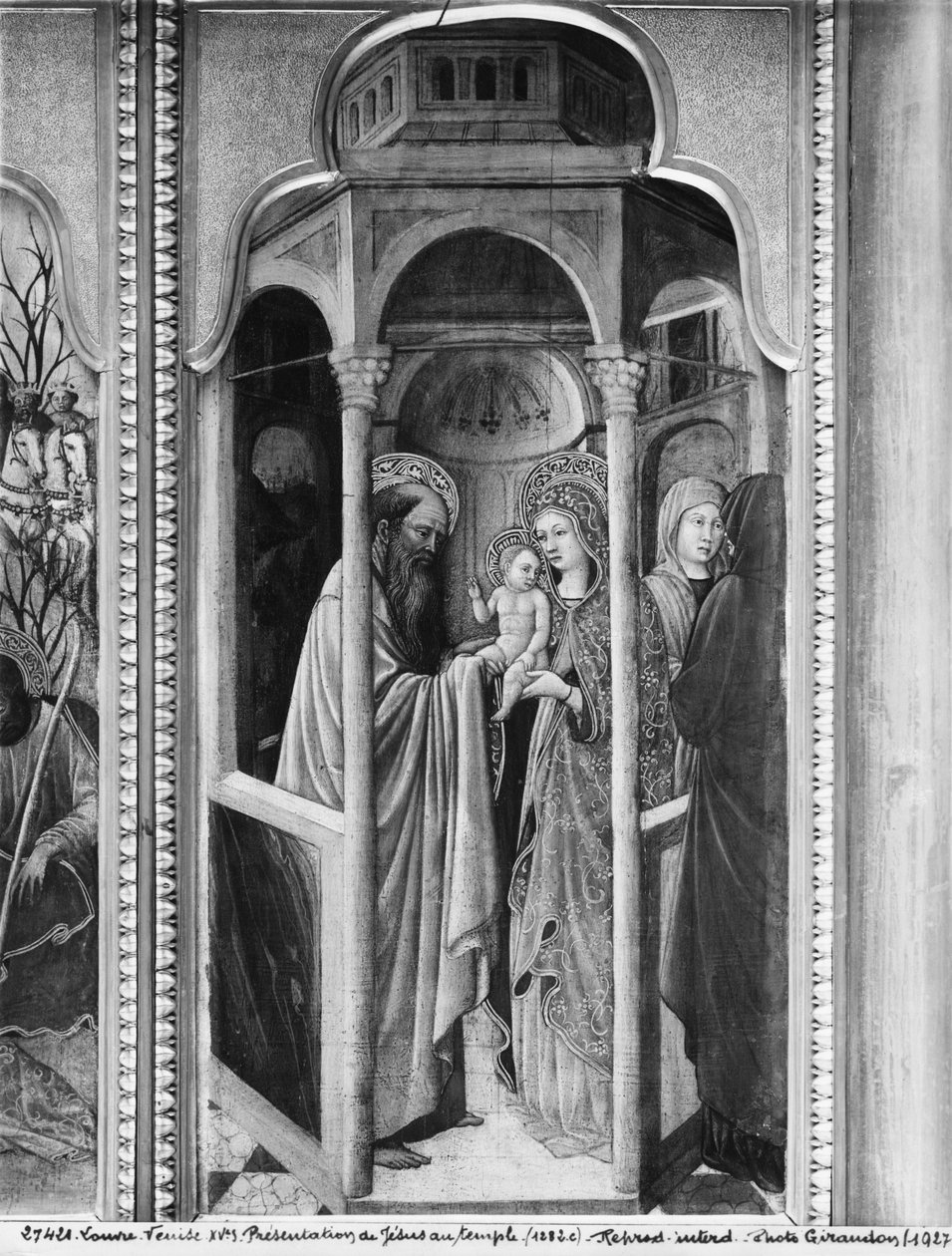 Zyklus des Lebens der Jungfrau, Darstellung Jesu im Tempel, ca. 1445 von Giovanni Francesco da Rimini