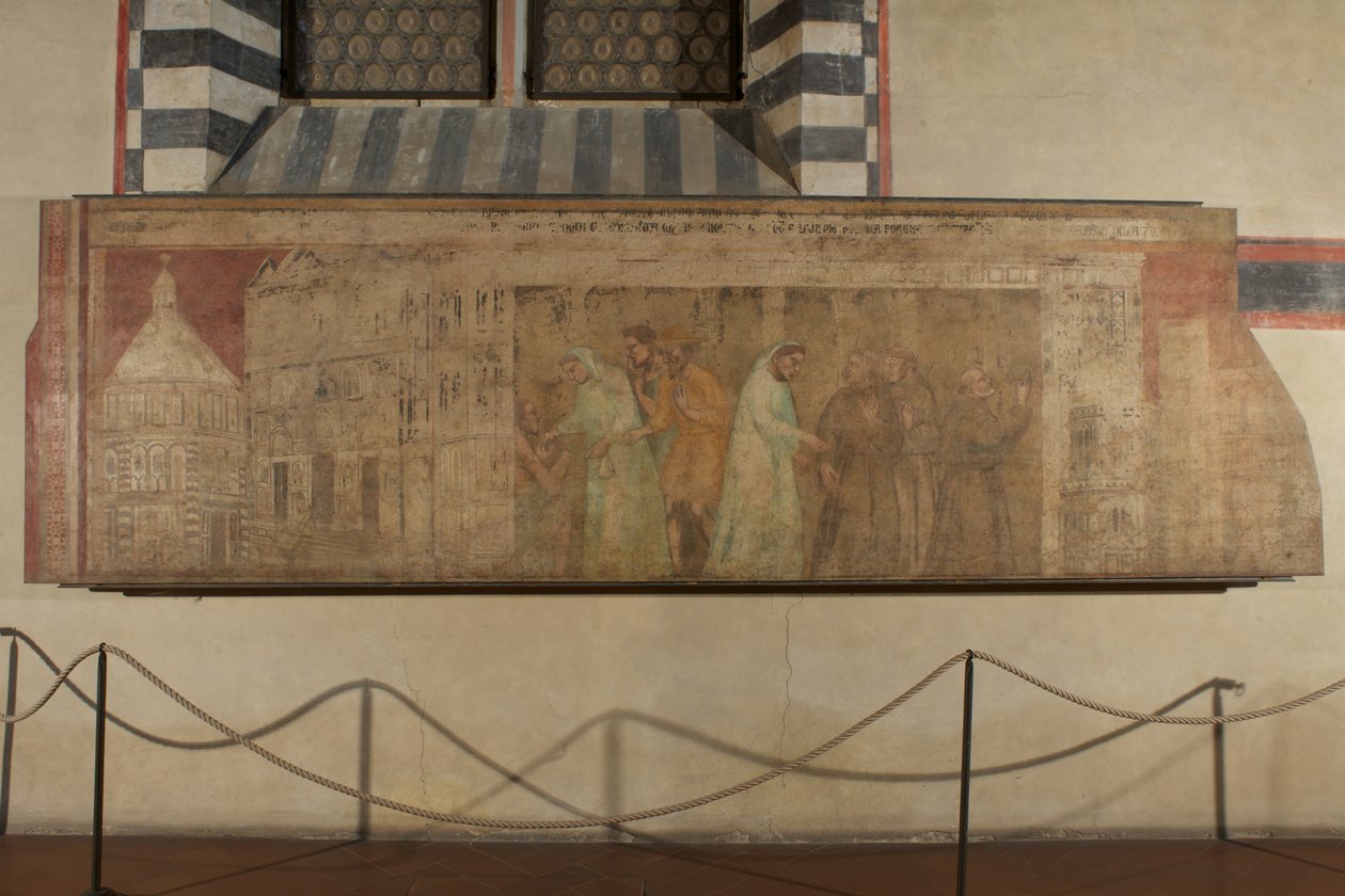 Die Ankunft der Grauen Brüder in Florenz von Giovanni di Niccolo del Biondo