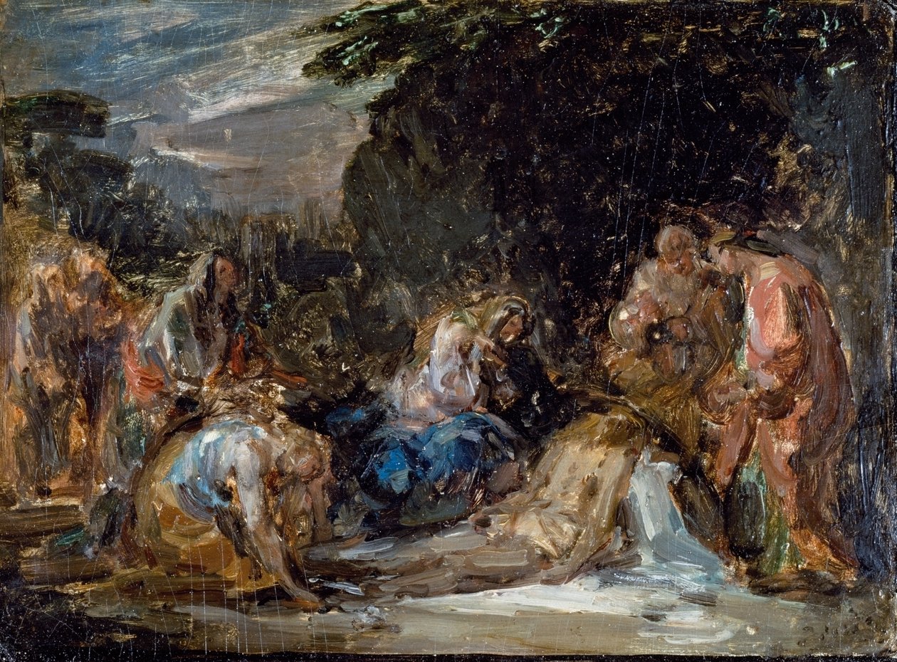 Kreuzabnahme, von Giovanni Carnovali genannt Piccio von Giovanni Carnovali