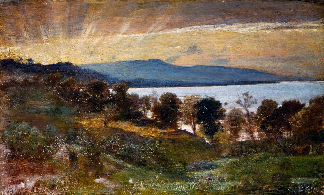 Landschaft mit Sonneneffekt von Giovanni Costa