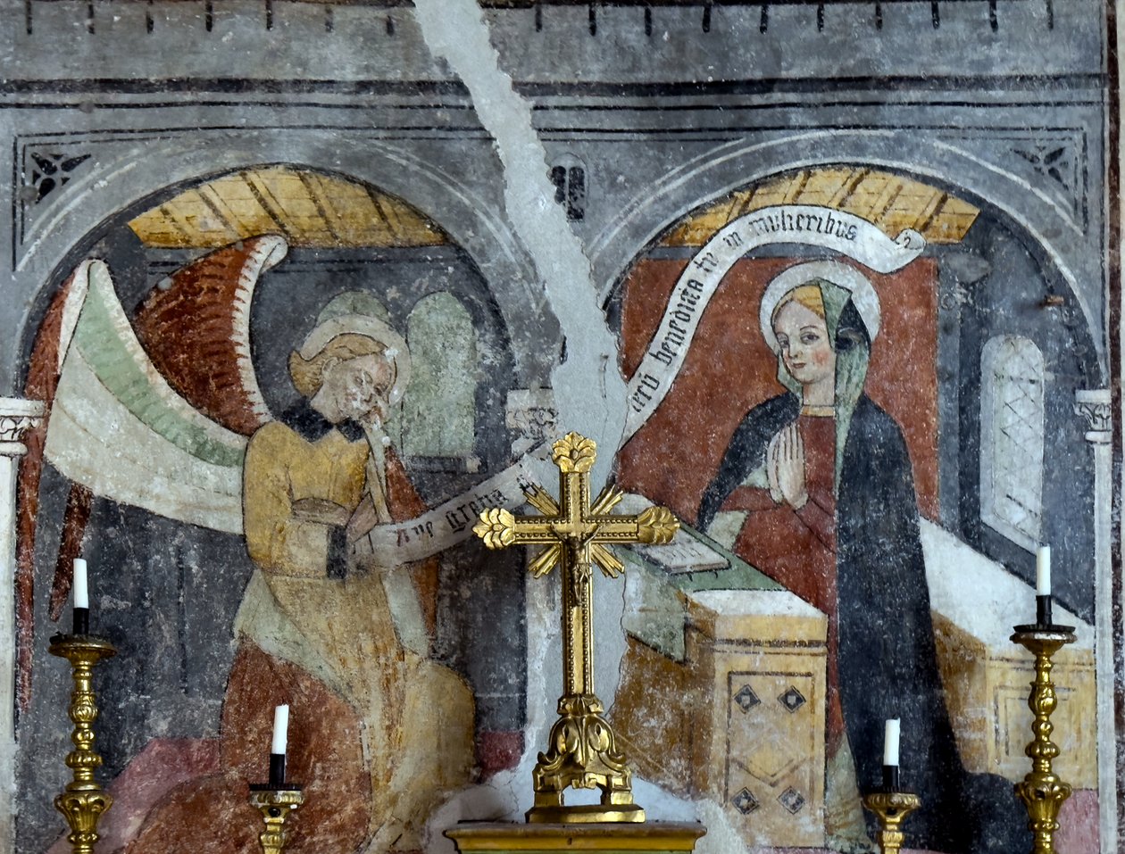 Die Fresken in der Kapelle der Annonciade, Tende um 1470 von Giovanni (attr. to) Baleison