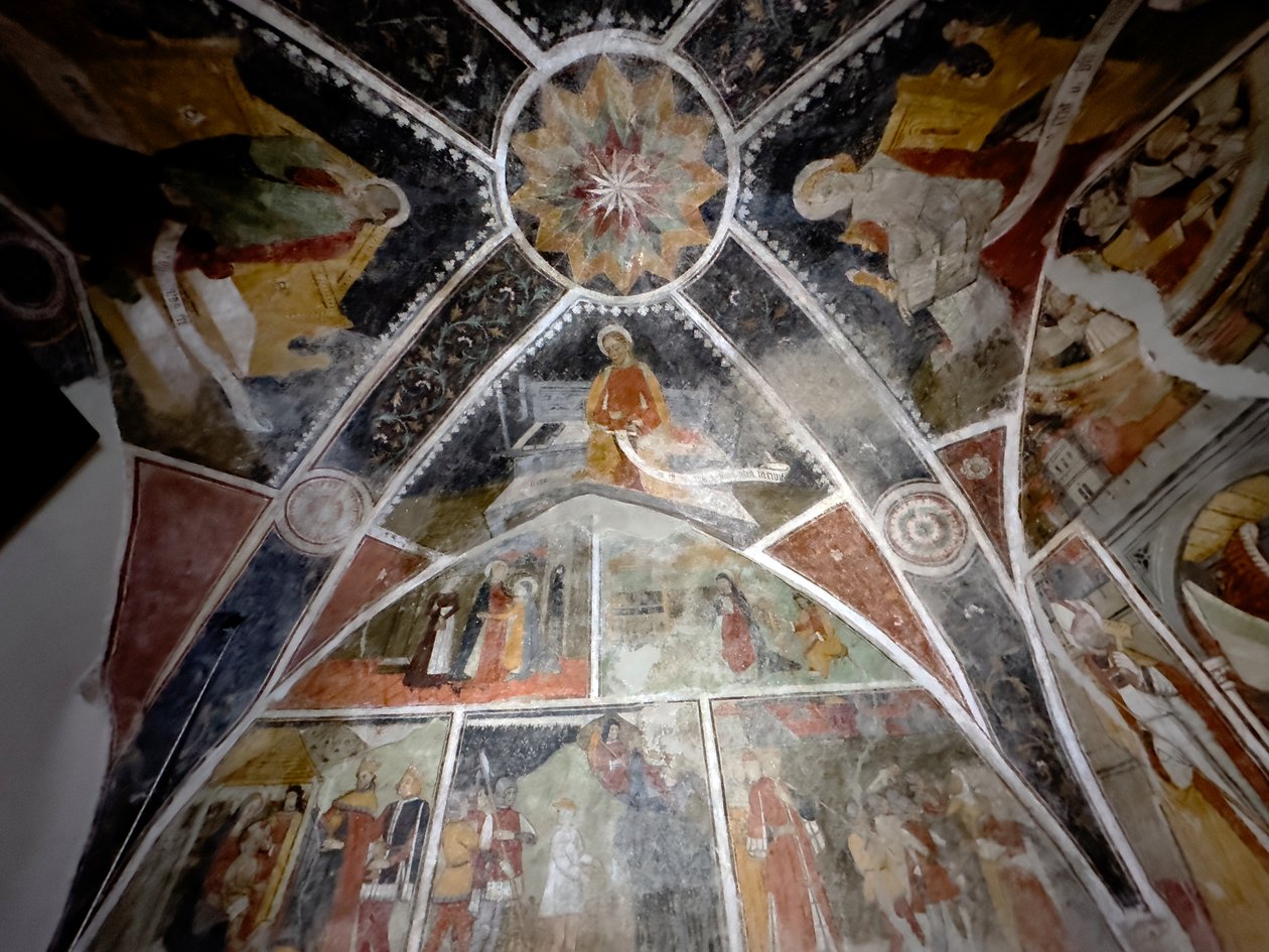 Die Fresken in der Kapelle der Annonciade, Tende um 1470 von Giovanni (attr. to) Baleison
