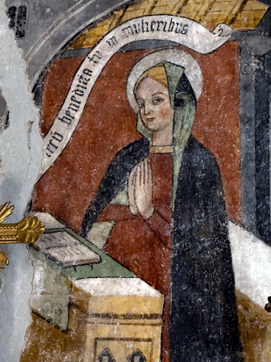 Die Fresken in der Kapelle der Annonciade, um 1470 von Giovanni (attr. to) Baleison