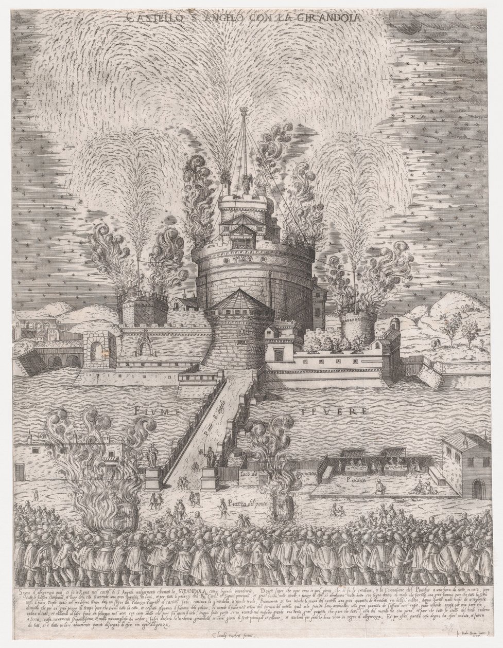 Speculum Romanae Magnificentiae: Das Girandola am Castel Sant