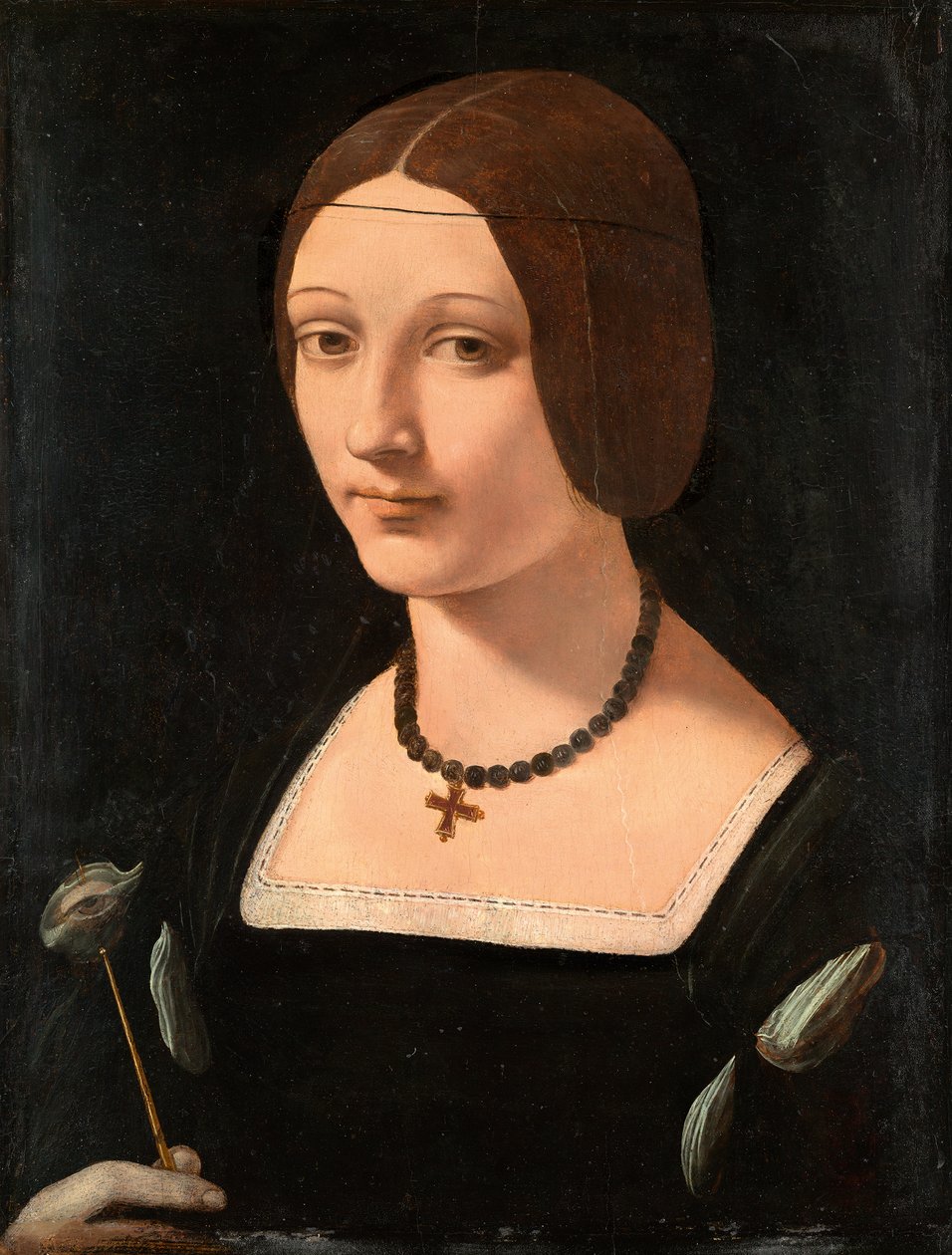 Porträt einer Dame als St. Lucia von Giovanni Antonio Boltraffio