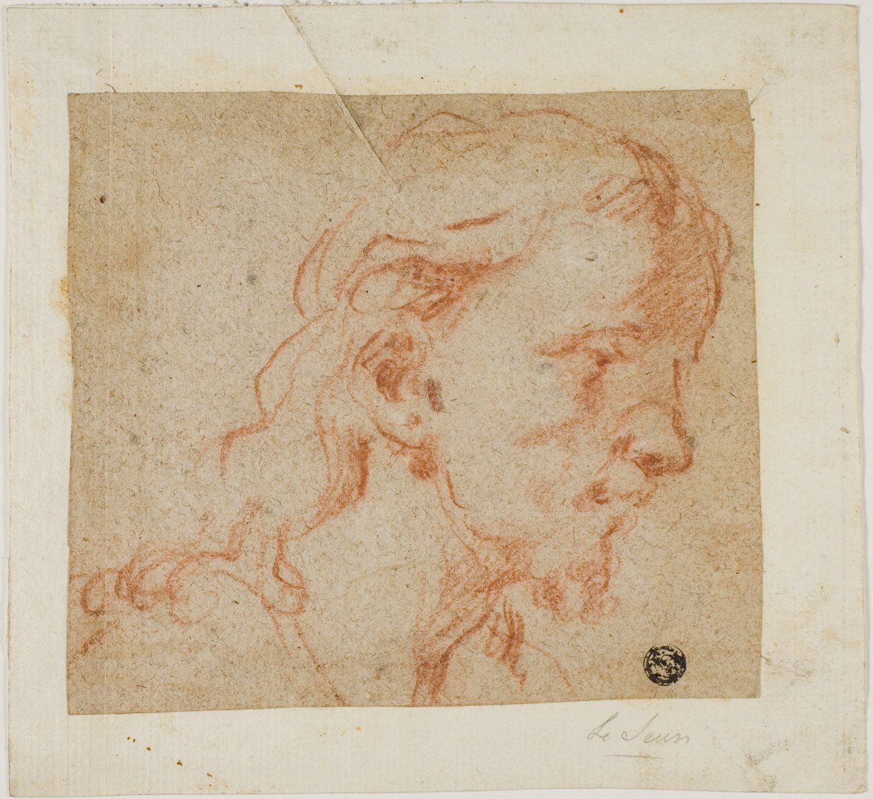 Kopf Christi, im Dreiviertelprofil, nach rechts von Giovanni Antonio Guardi