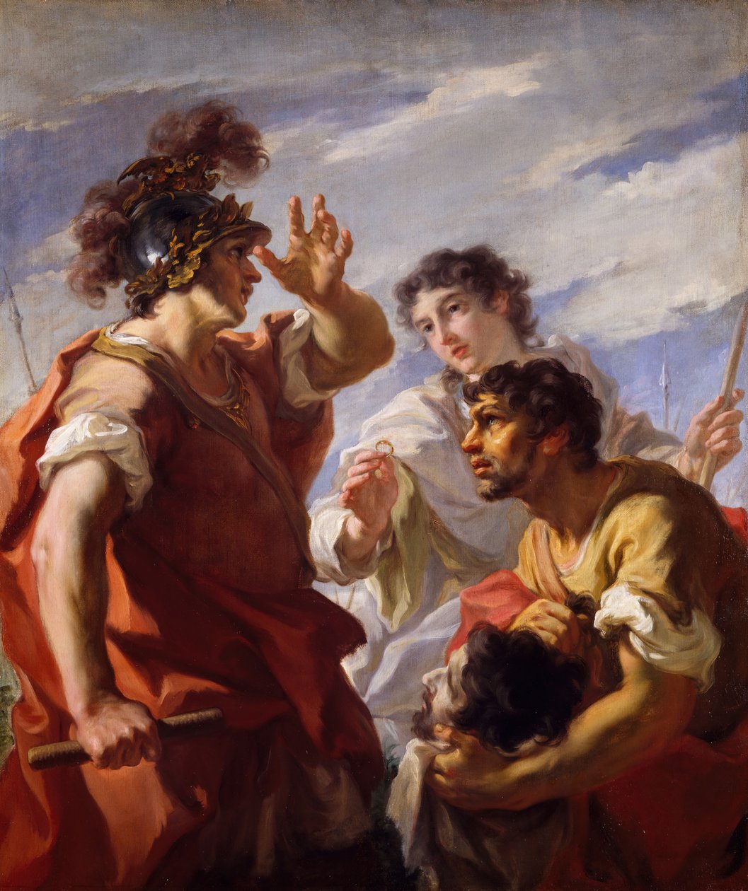 Cäsar vor Alexandria, 1724-25 von Giovanni Antonio Pellegrini
