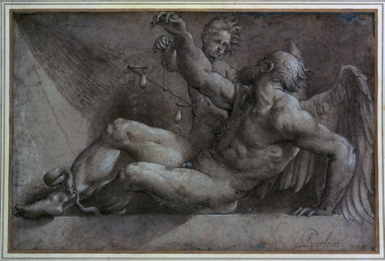 Allegorie der Zeit von Giovanni Antonio Pordenone