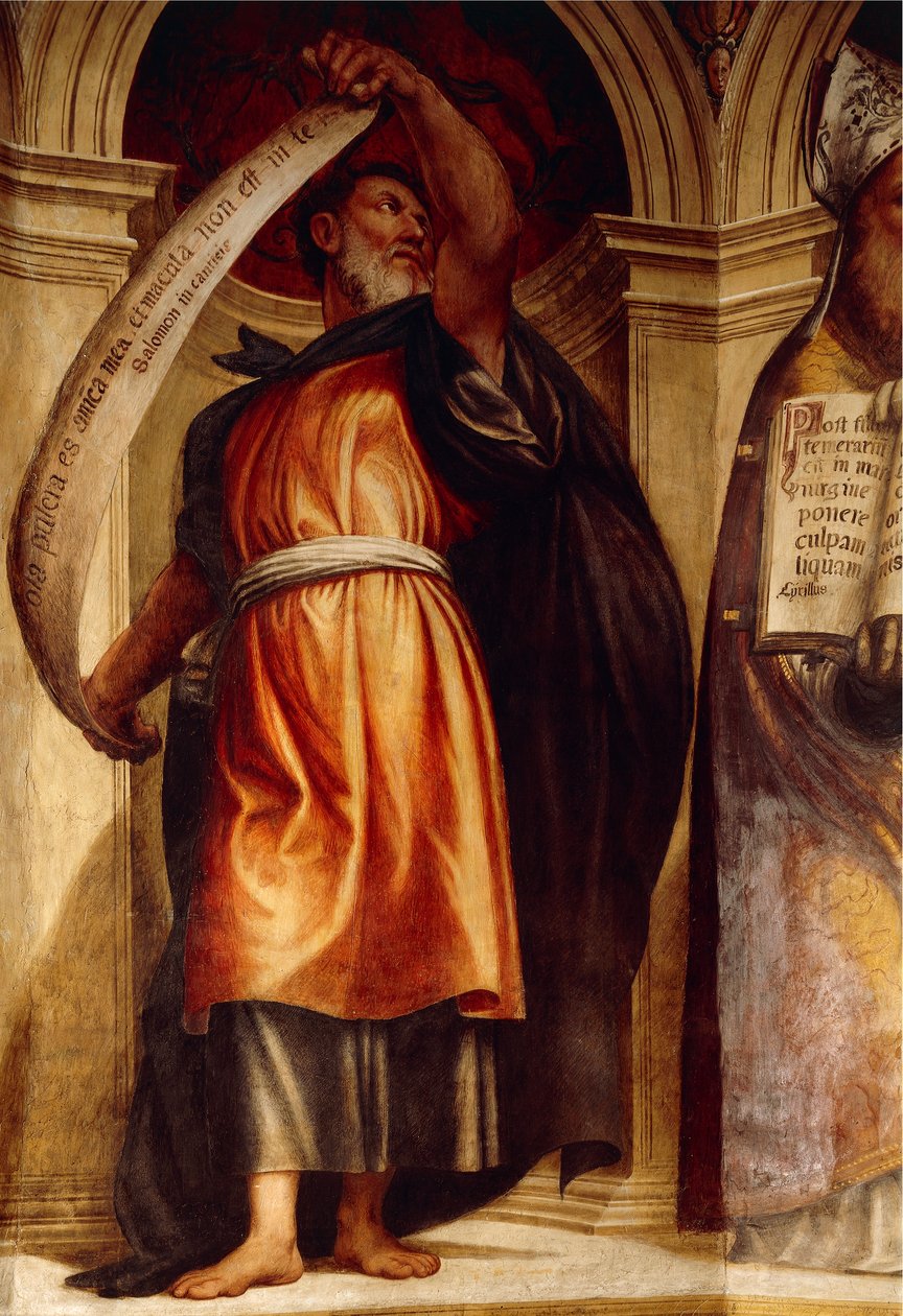 Salomon, Kirche der Verkündigung, St. Anna-Kapelle, Cortemaggiore, Italien von Giovanni Antonio Pordenone