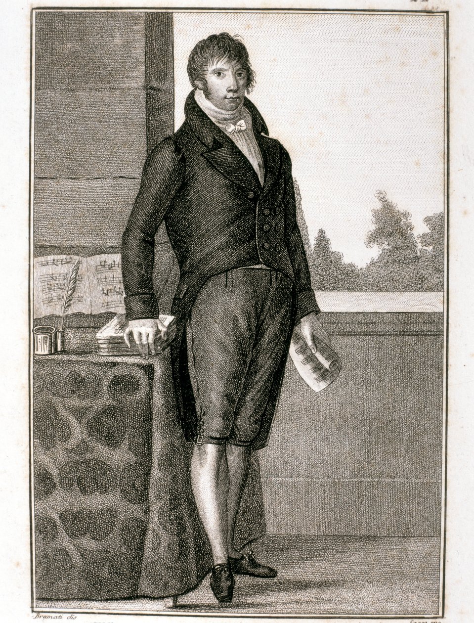 Porträt von Luigi Cherubini von Giovanni Antonio Sasso