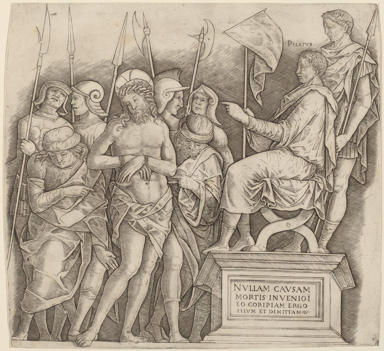 Christus vor Pilatus von Giovanni Antonio da Brescia