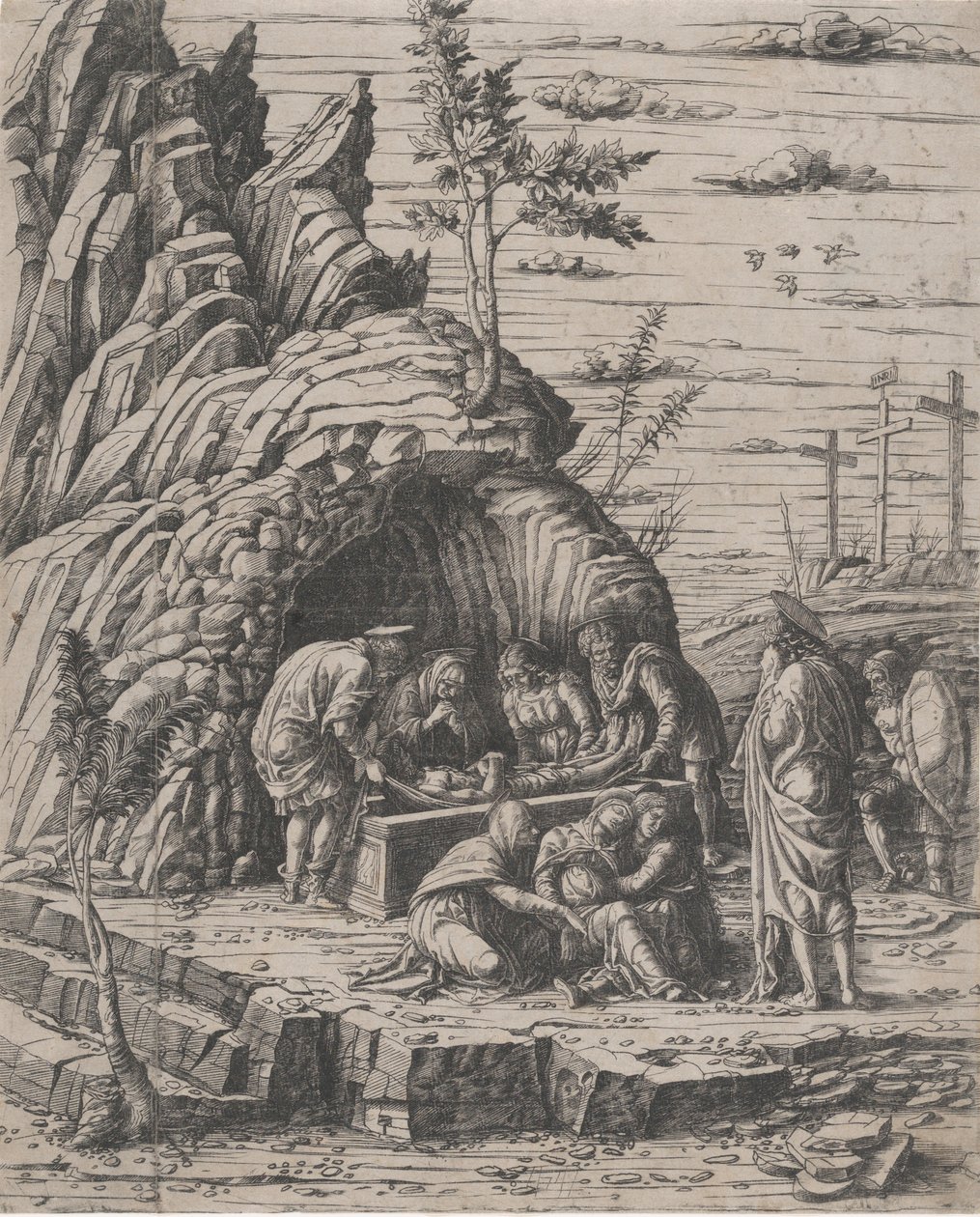 Die Grablegung Christi, ca. 1470-1500 von Giovanni Antonio da Brescia