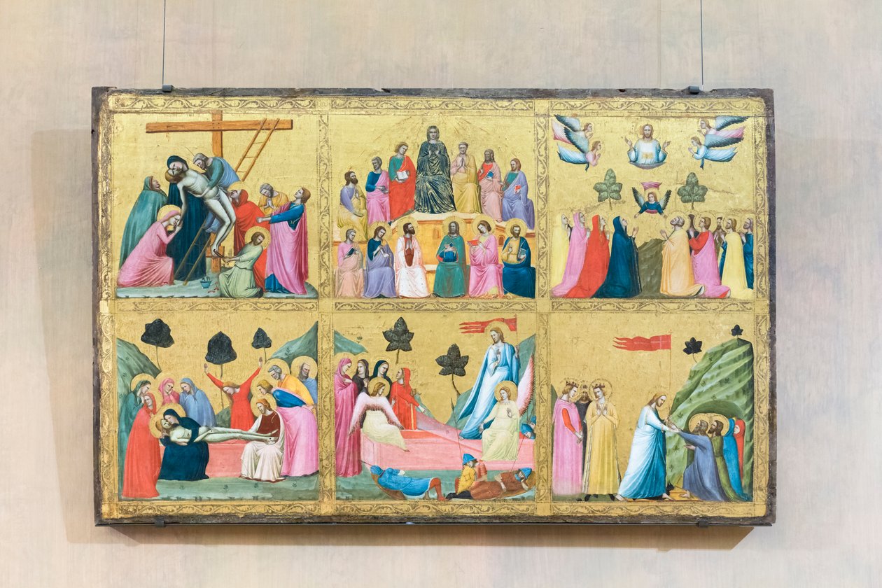Episoden aus der Passion Christi, Giovanni Baronzio, Rimini, aktiv 1343-1345, Nationalgalerie für antike Kunst, Rom, Italien von Giovanni Baronzio da Rimini