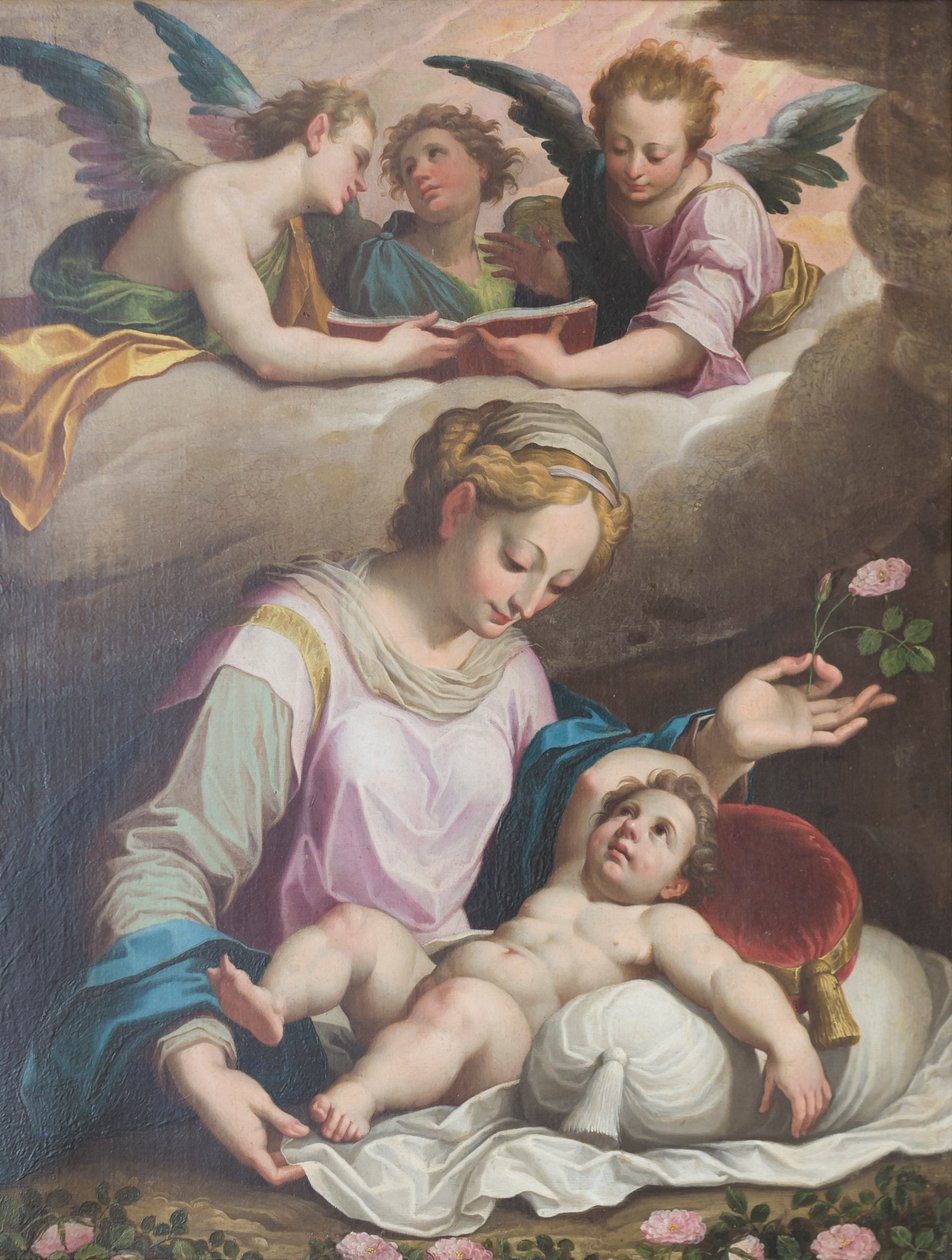 Die Jungfrau der Rose von Giovanni Battista (1555 1619) Trotti