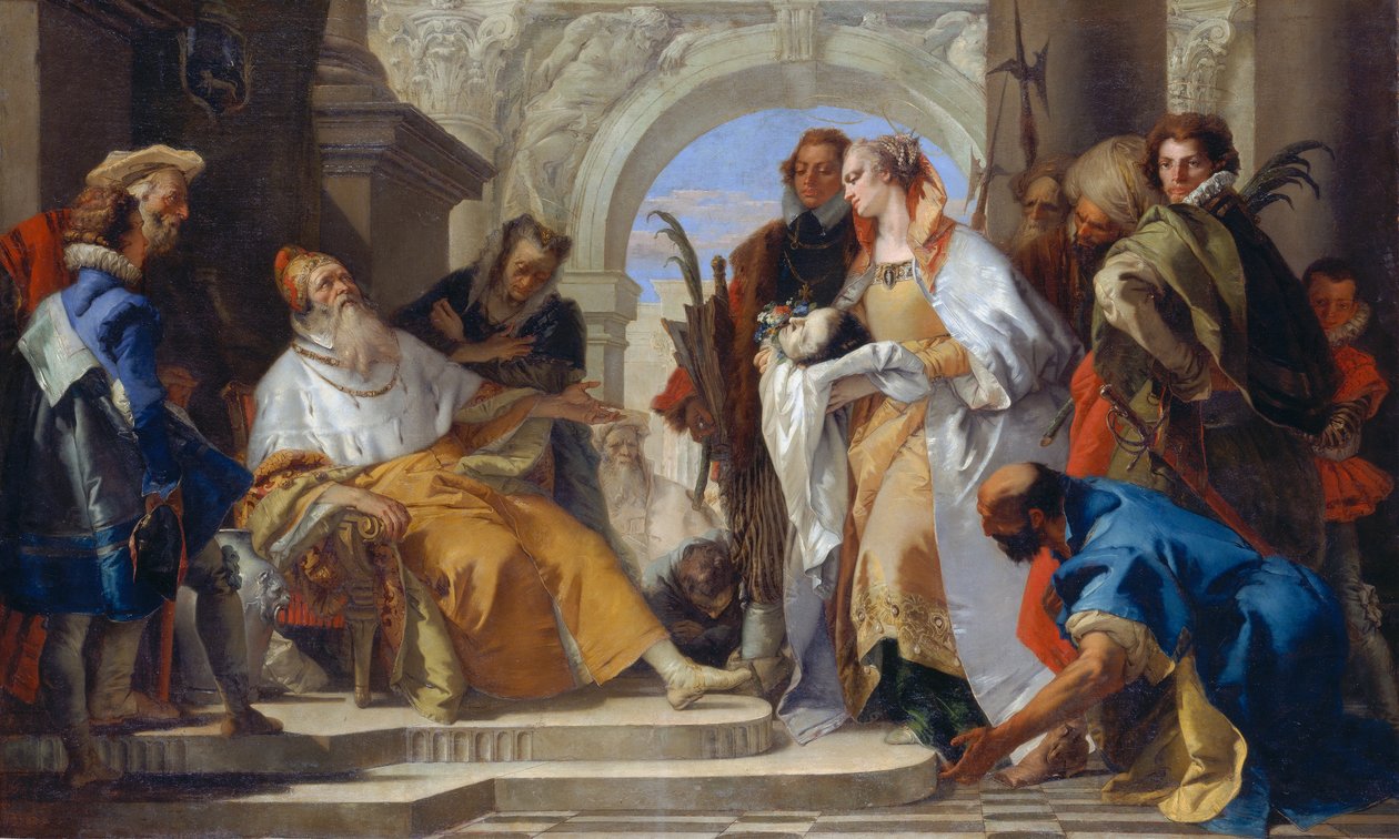 Die Schutzheiligen der Familie Crotta, ca. 1750 von Giovanni Battista Tiepolo