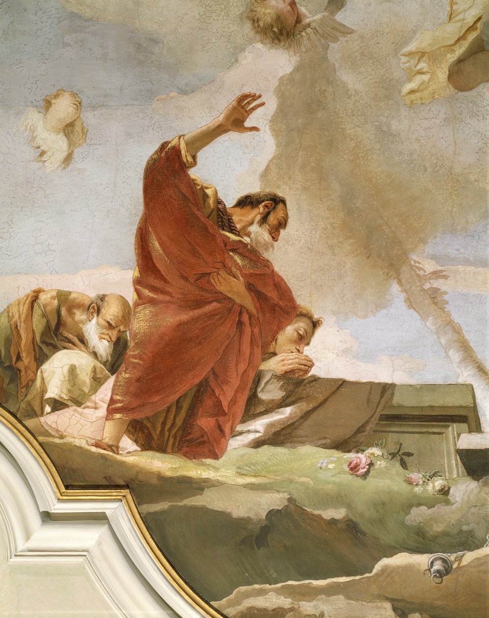 Himmelfahrt, Fresko, Detail, Oratorium der Reinheit, Udine von Giovanni Battista Tiepolo