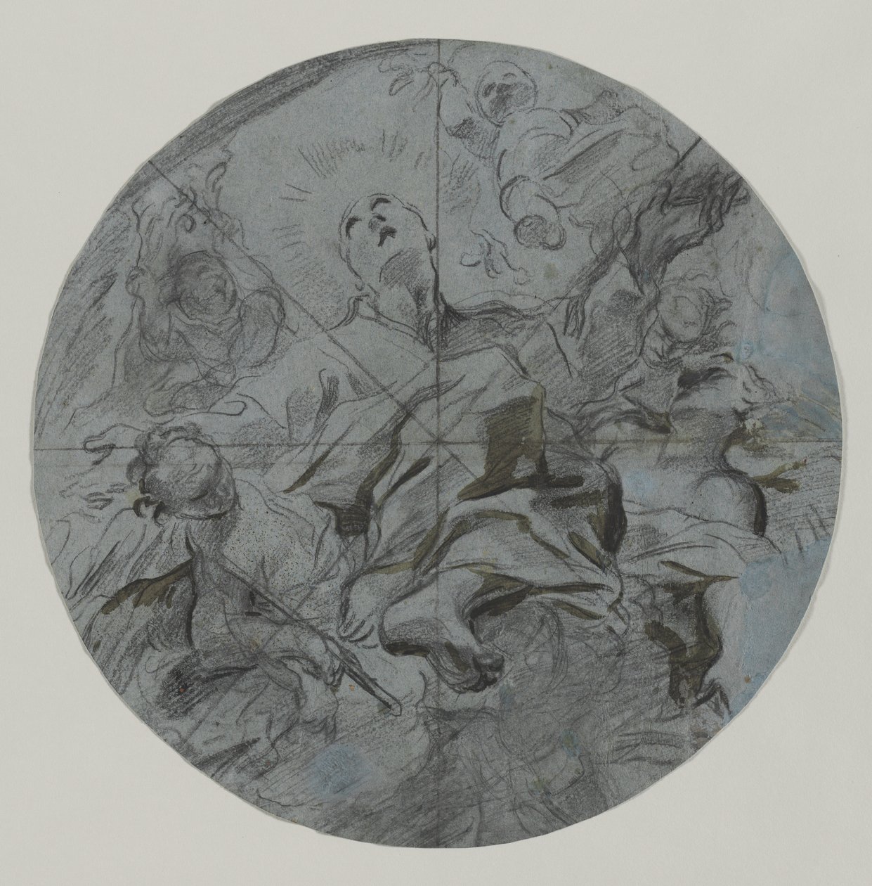 Apotheose eines Heiligen (recto) von Giovanni Battista Benaschi