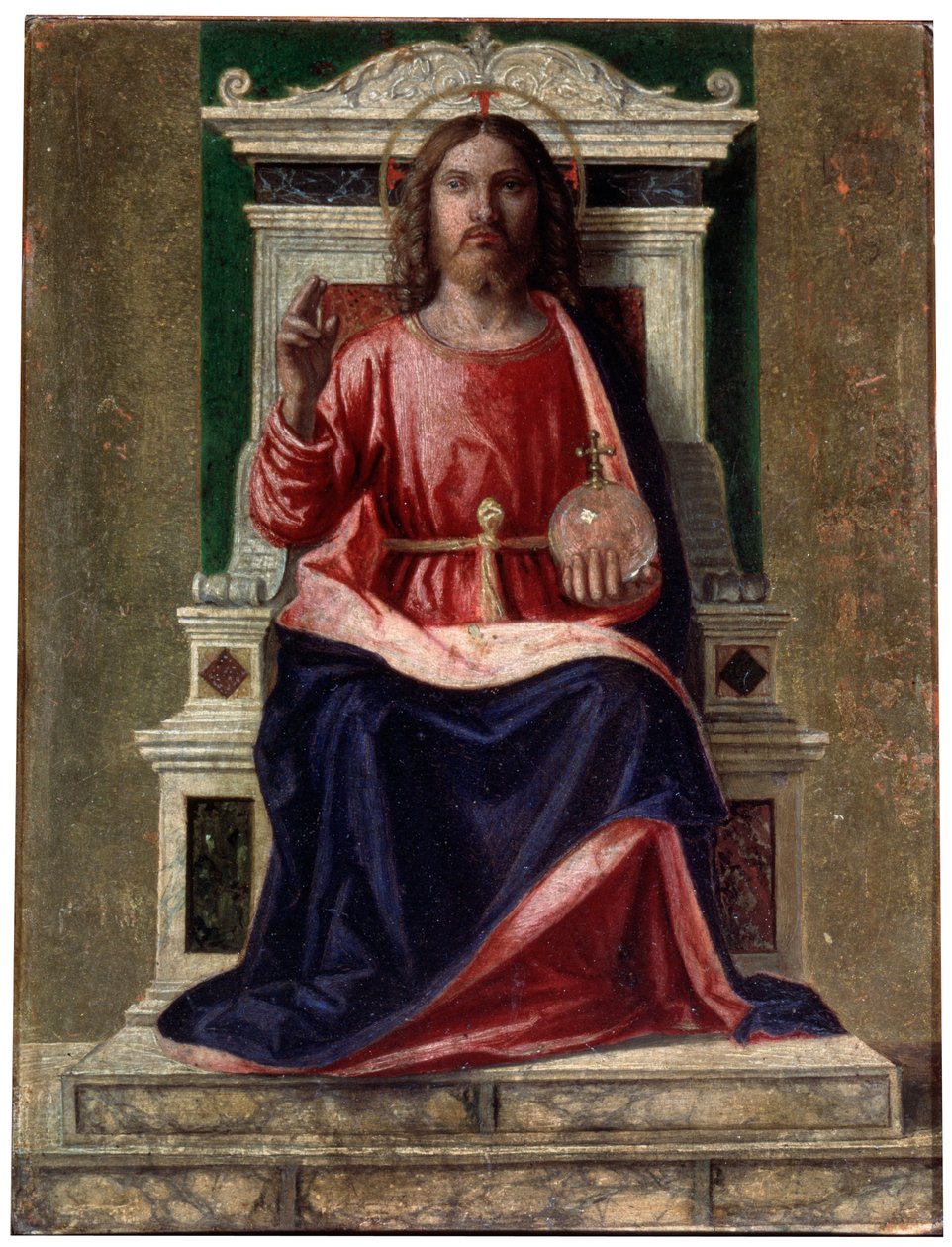Christus auf dem Thron, Retter der Welt, ca. 1505 von Giovanni Battista Cima da Conegliano