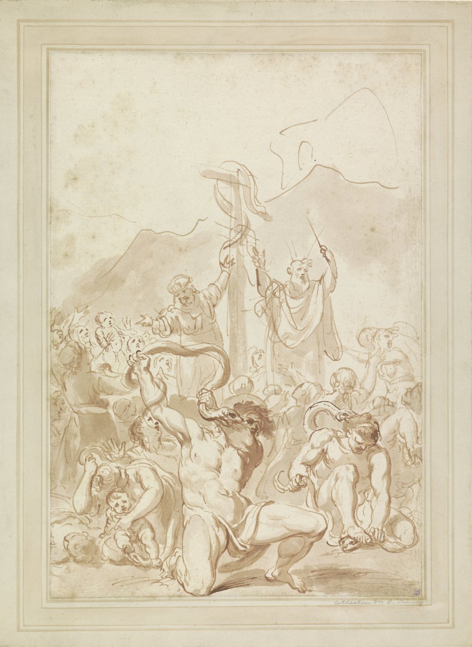 Die Anbetung der bronzenen Schlange von Giovanni Battista Cipriani