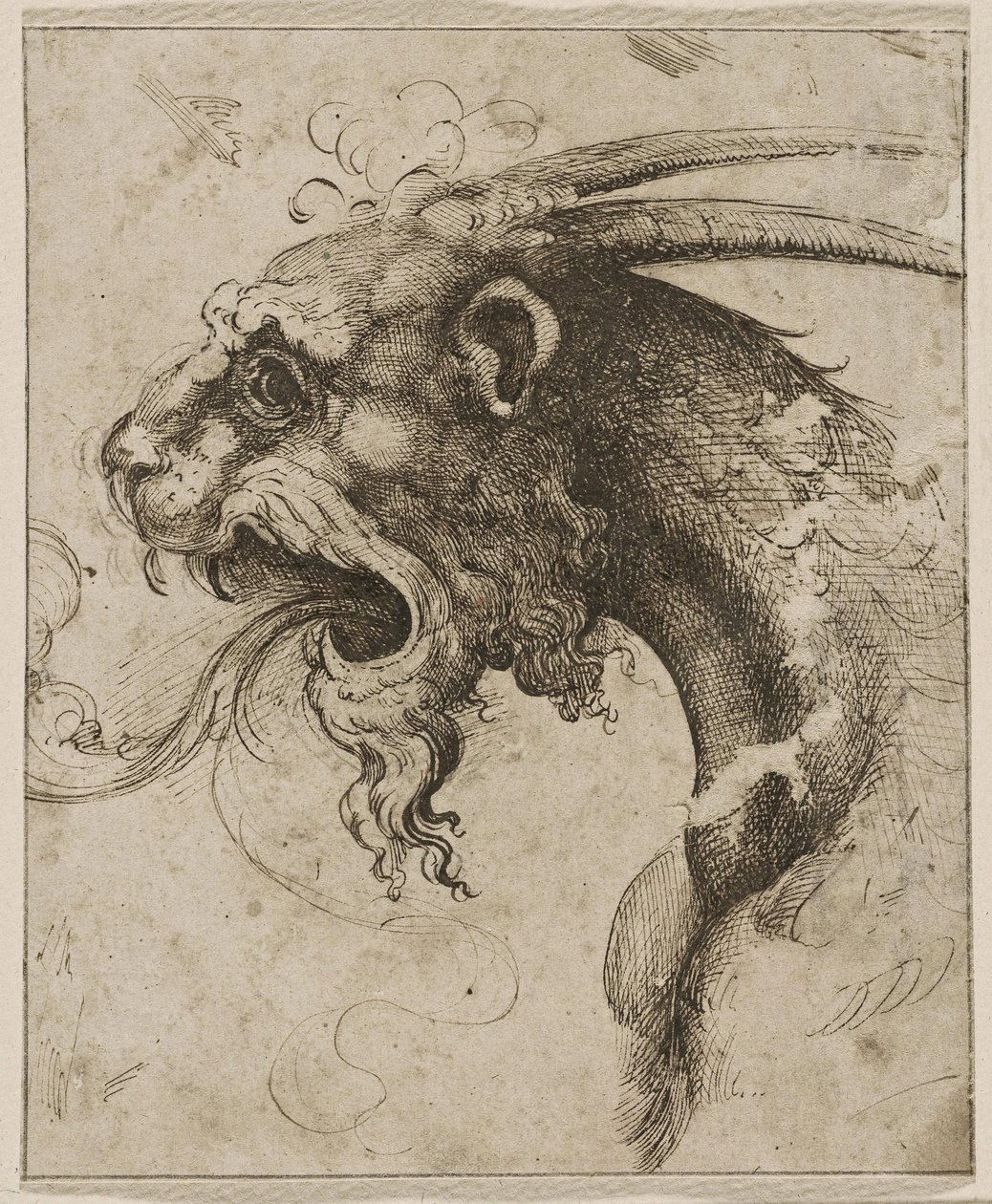 Kopf einer Chimäre von Giovanni Battista Franco