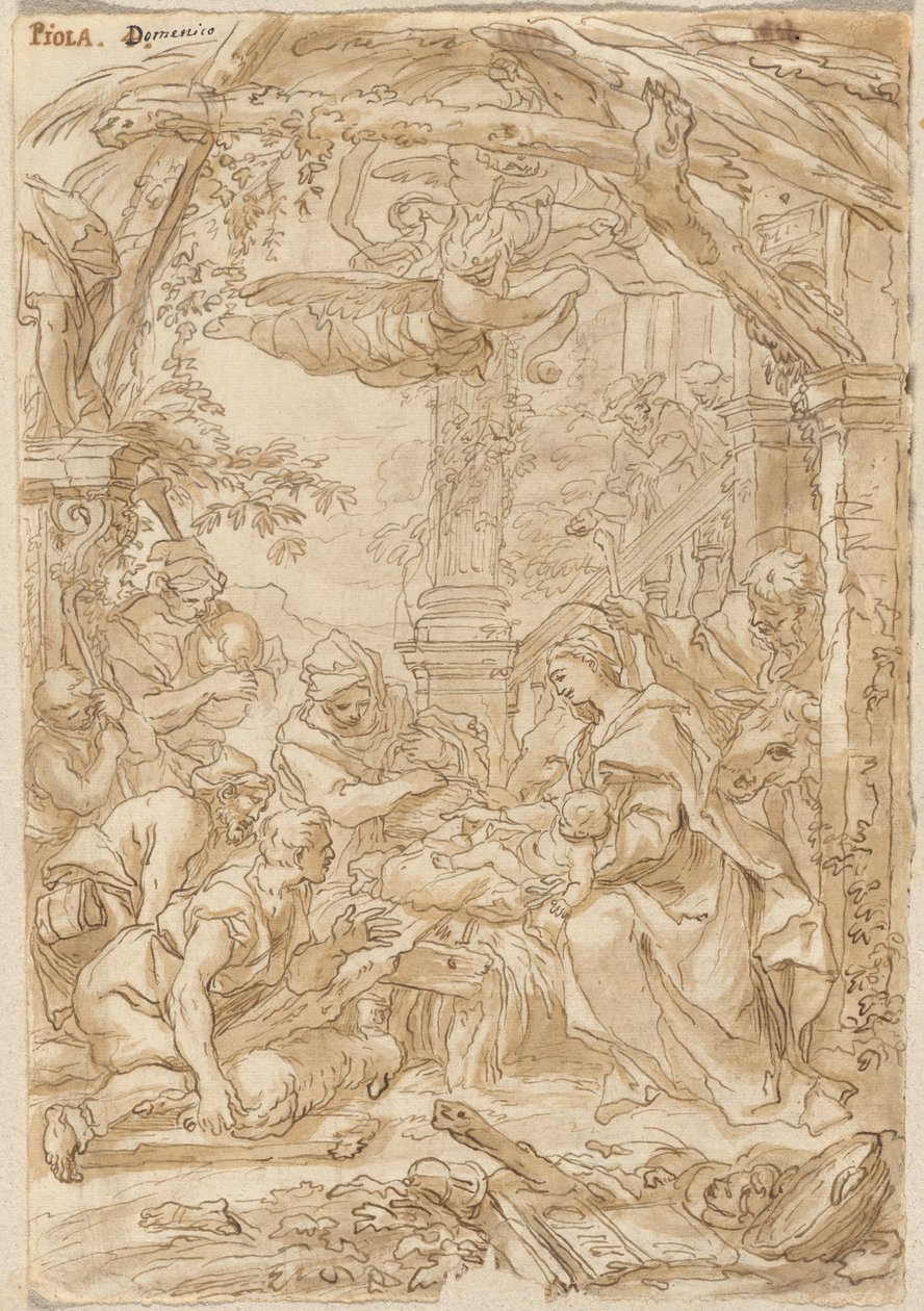 Die Anbetung der Hirten von Giovanni Battista Merano
