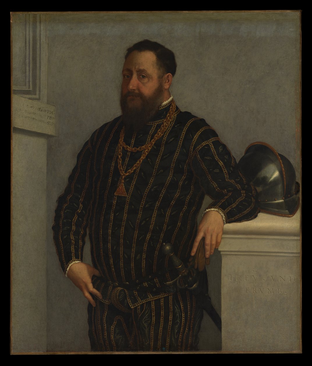 Porträt eines Mannes von Giovanni Battista Moroni