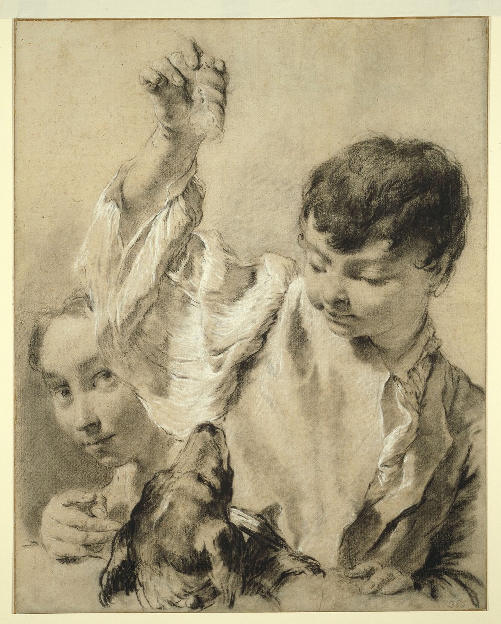 Giacomo füttert einen Hund von Giovanni Battista Piazzetta
