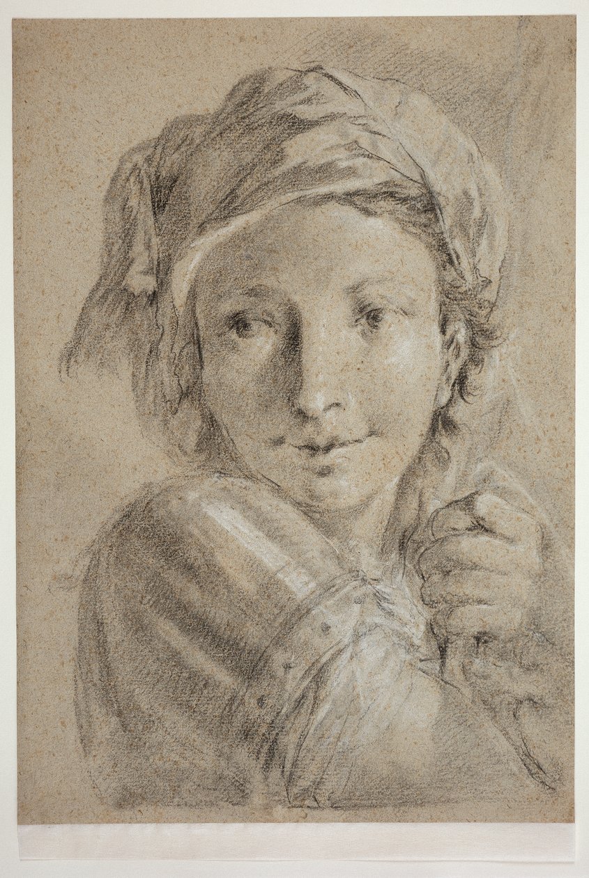 Kopf eines jungen Soldaten von Giovanni Battista Piazzetta