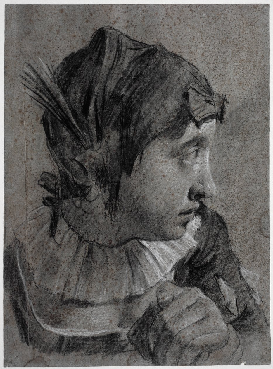 Kopf eines jungen Mädchens (Barbara Piazzetta?) von Giovanni Battista Piazzetta