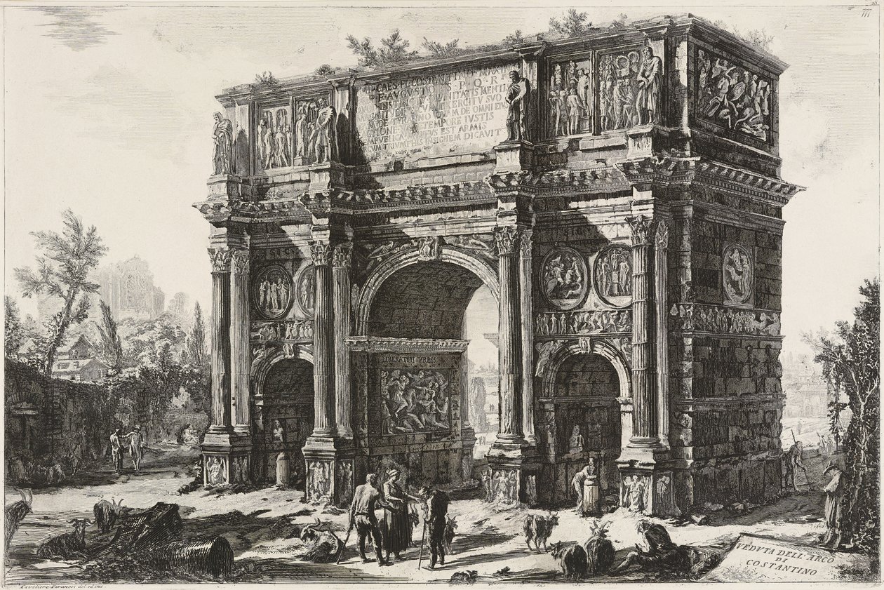 Ansicht des Konstantinsbogens von Giovanni Battista Piranesi