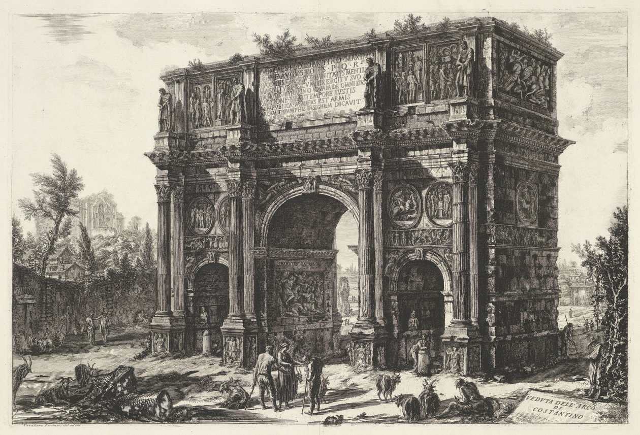 Konstantinsbogen in Rom von Giovanni Battista Piranesi