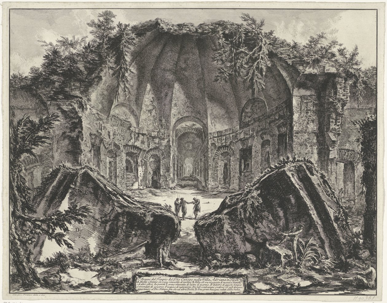 Canopus in der Villa Adriana in Tivoli von Giovanni Battista Piranesi