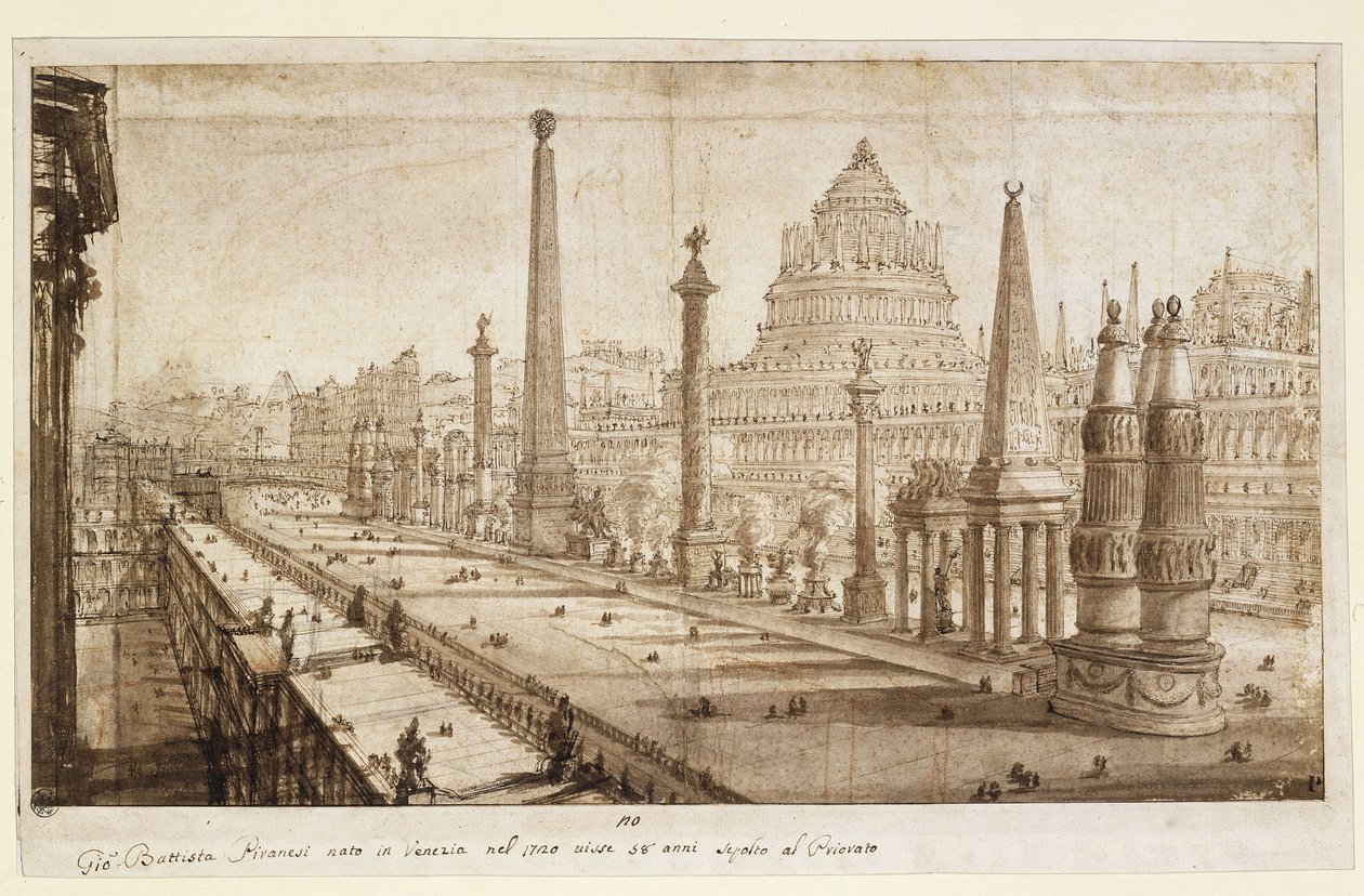 Ideale Rekonstruktion des Circus Maximus von Giovanni Battista Piranesi