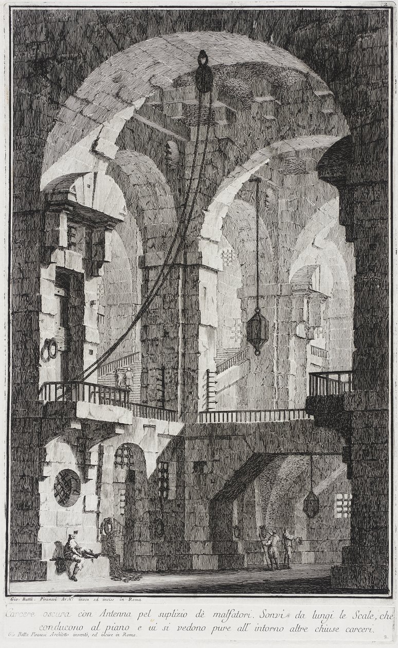 Inneres eines Gefängnisses von Giovanni Battista Piranesi