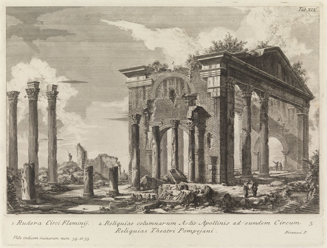 Ruinen des Portikus der Octavia von Giovanni Battista Piranesi