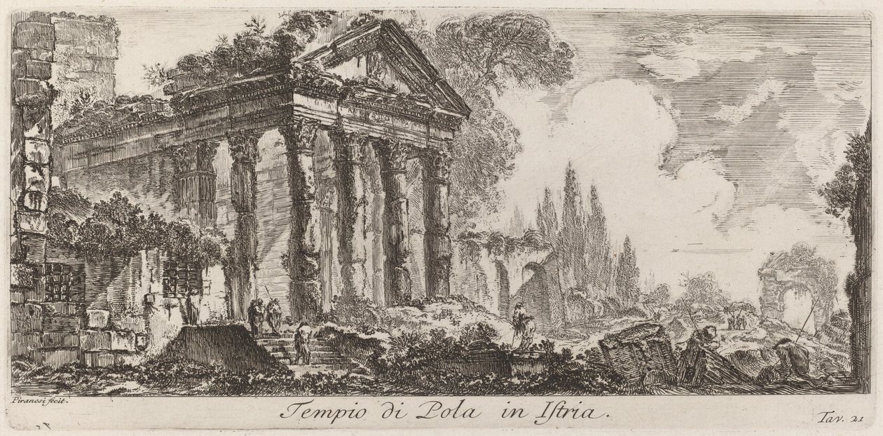 Tempel von Pula in Istrien von Giovanni Battista Piranesi
