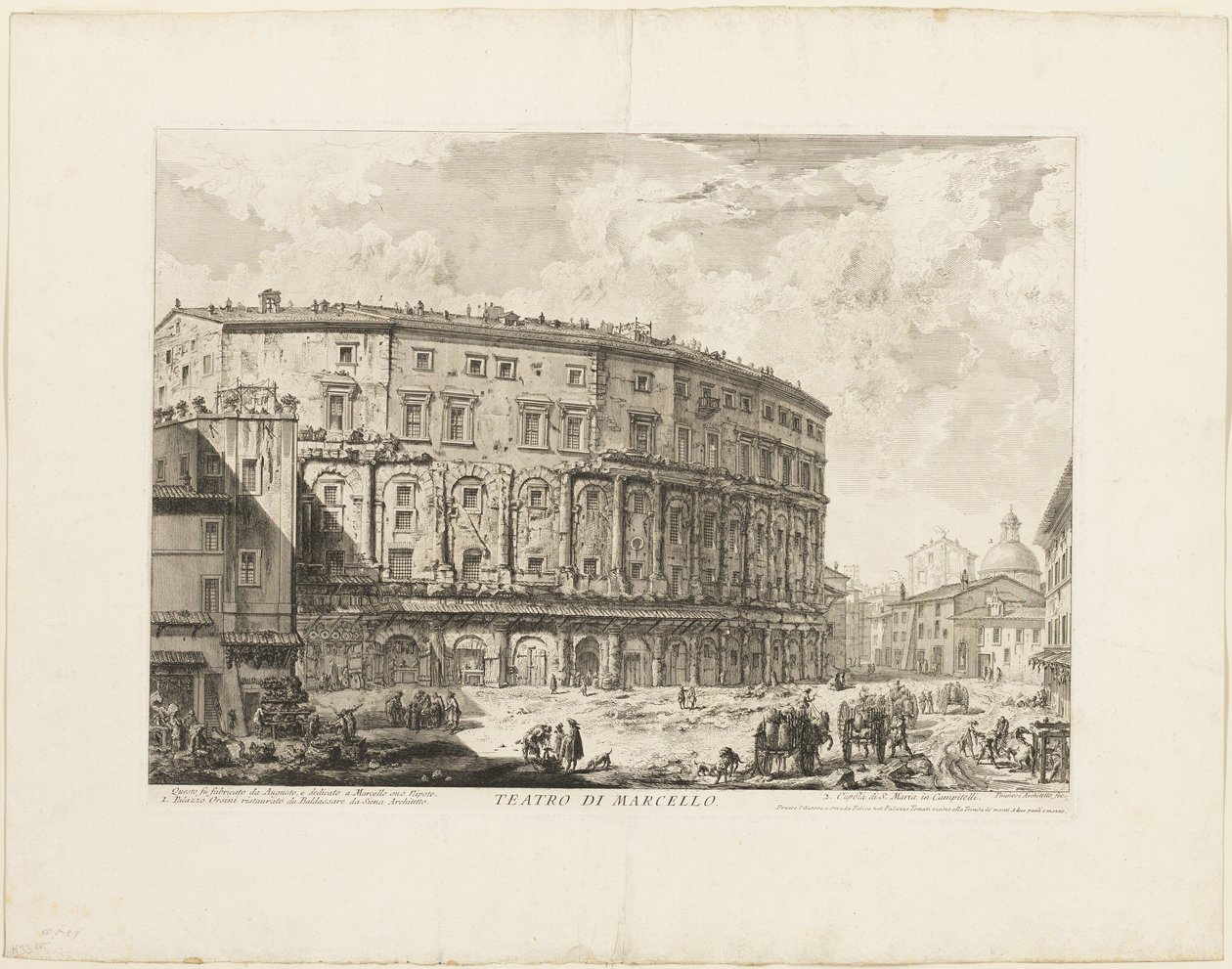 Das Theater des Marcellus, aus Ansichten von Rom von Giovanni Battista Piranesi