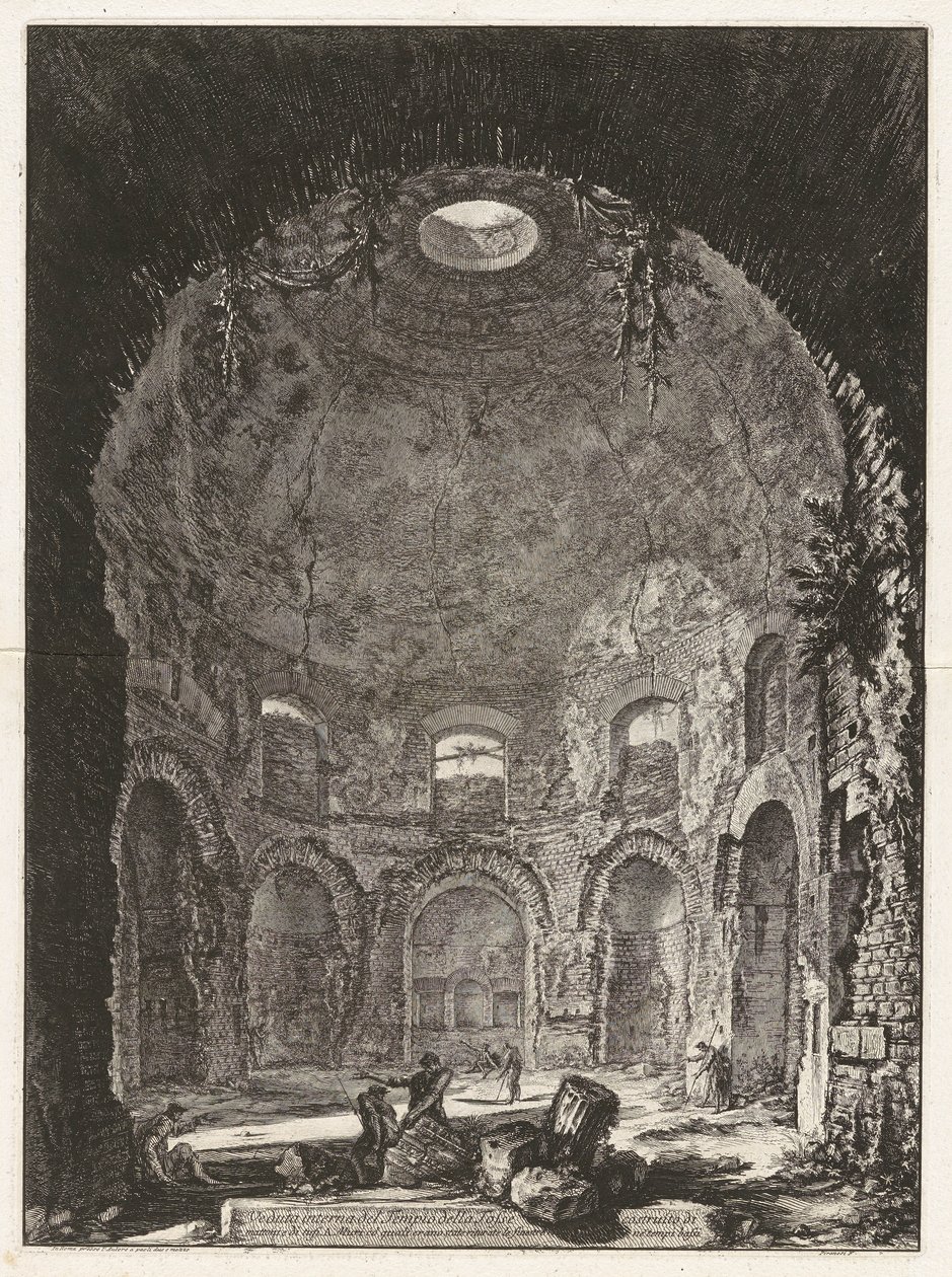 Innere Ansicht des Tempels der Tosse von Giovanni Battista Piranesi
