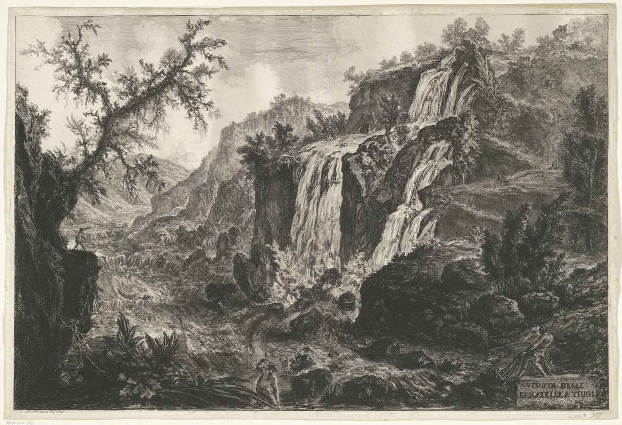 Wasserfälle in Tivoli von Giovanni Battista Piranesi