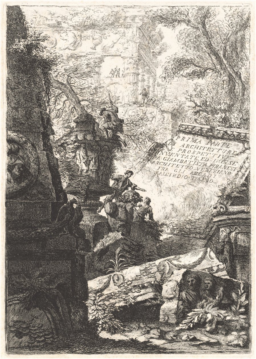 Prima Parte; Grotteschi; Carceri; Alcuna Vedute ...; Trofei di Ottaviano Augusto von Giovanni Battista Piranesi and Francesco Piranesi