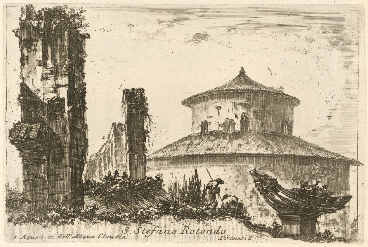 Verschiedene Ansichten des antiken und modernen Rom, gezeichnet und gestochen von berühmten Autoren von Giovanni Battista Piranesi and Various Artists