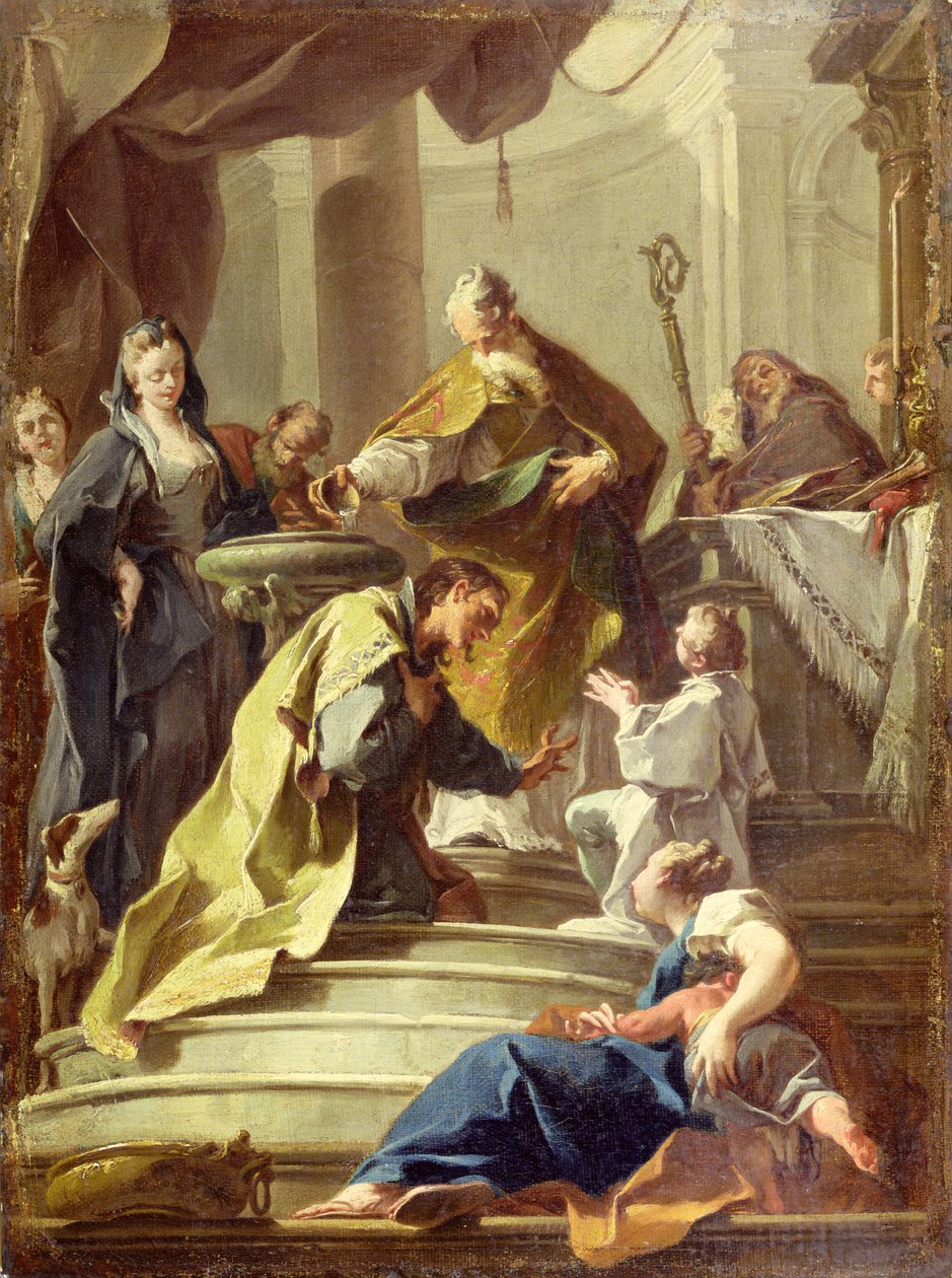 St. Prosdocimus tauft St. Daniel von Giovanni Battista Pittoni