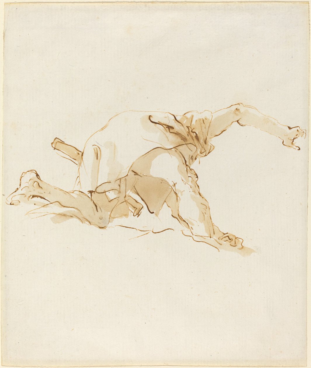 Figur auf einer Wolke von Giovanni Battista Tiepolo
