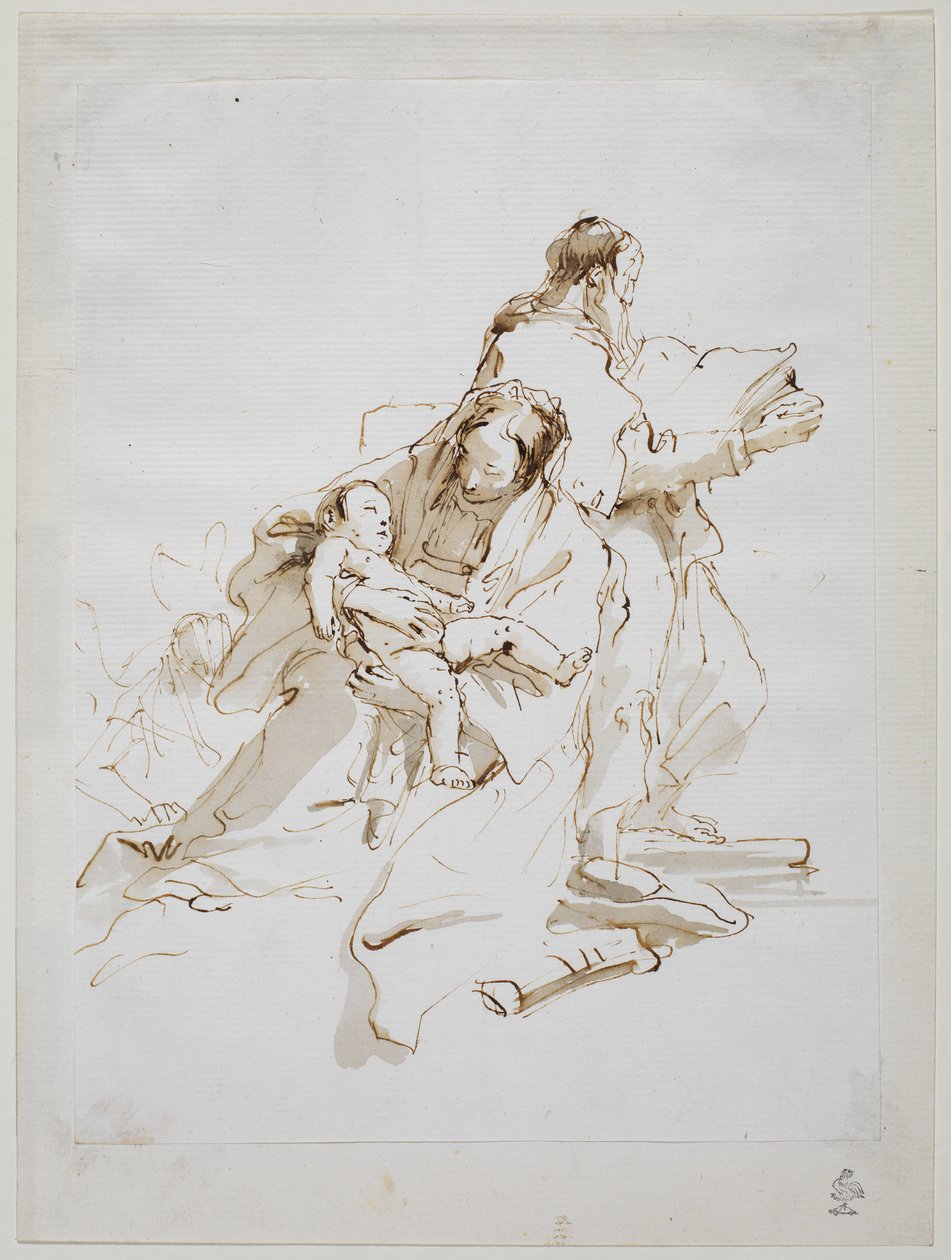 Heilige Familie mit dem lesenden Heiligen Josef von Giovanni Battista Tiepolo