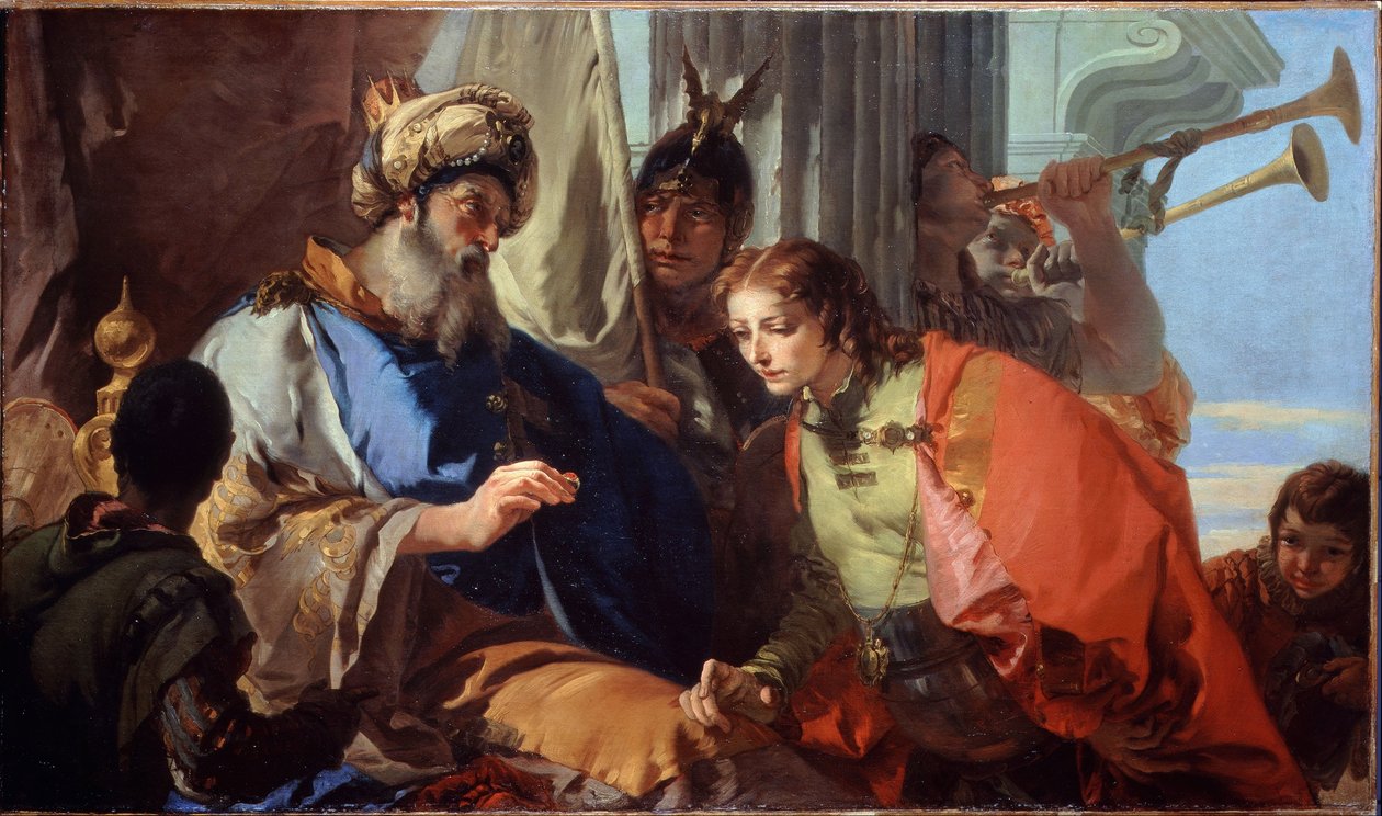 Joseph erhält den Ring des Pharaos von Giovanni Battista Tiepolo