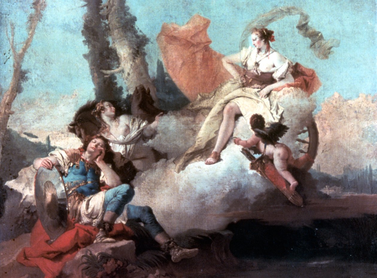 Rinaldo verzaubert von Armida 1742-1745 von Giovanni-Battista Tiepolo