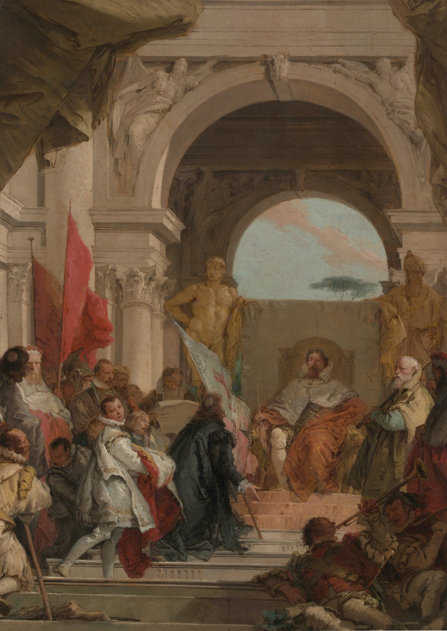 Die Investitur von Bischof Harold als Herzog von Franken von Giovanni Battista Tiepolo