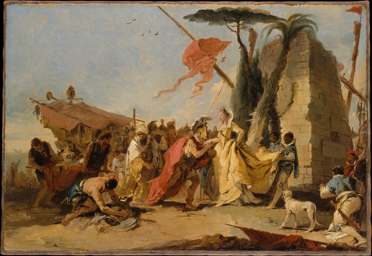 Das Treffen von Antonius und Kleopatra von Giovanni Battista Tiepolo