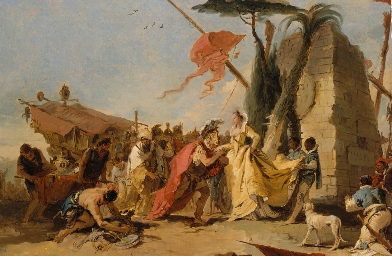 Das Treffen von Antonius und Kleopatra von Giovanni Battista Tiepolo